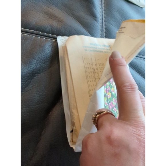 1973 Simplicity 5850 Misses Womens 12 Pattern Bust 34" Dress Two Lengths Empire - Picture 3 of 5